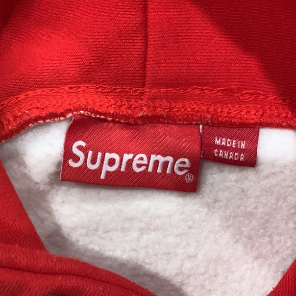 Supreme FW17 Blocked Big Spell Out Hooded Sweatshirt - Picture 3 of 4